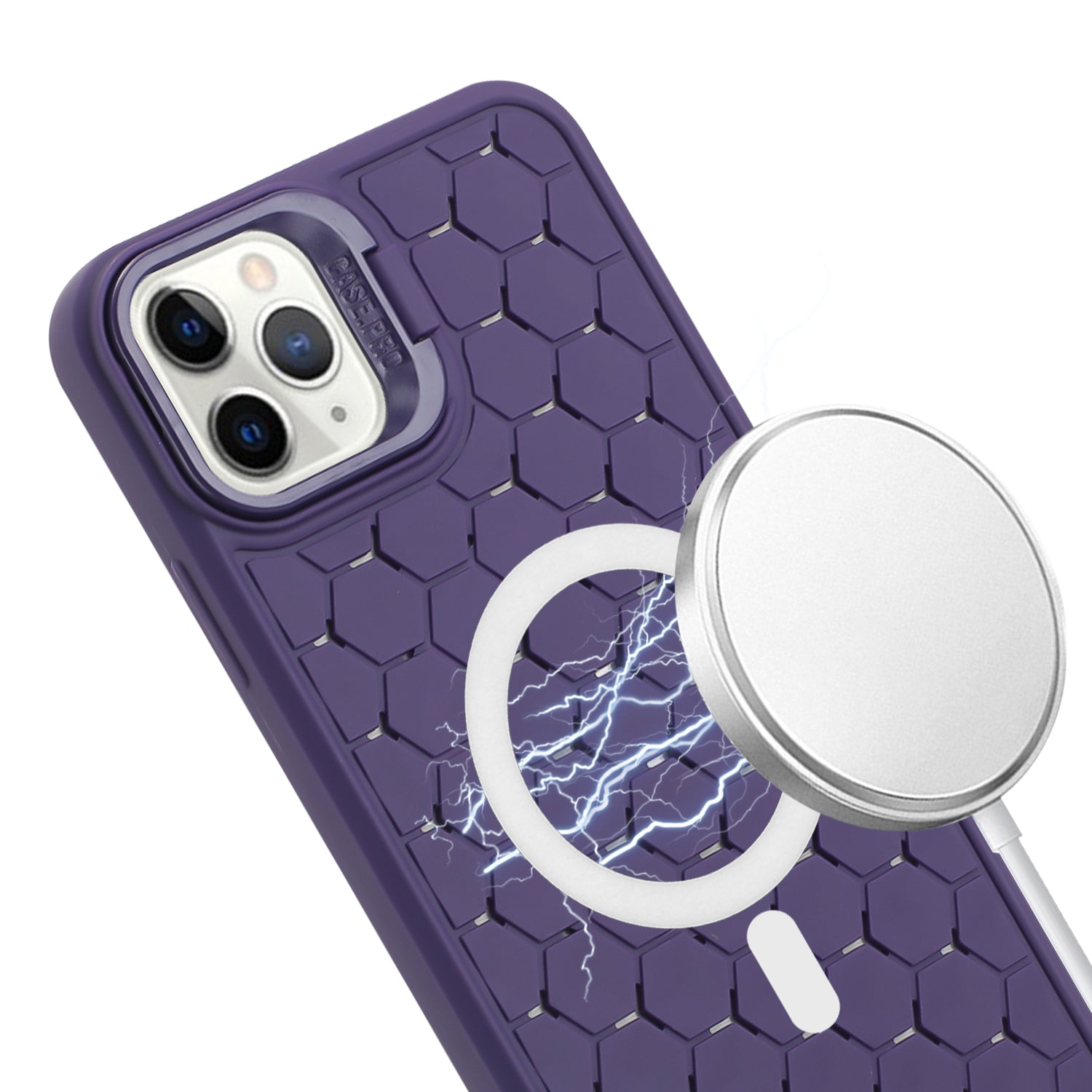 For iPhone 12 Pro Case Compatible with MagSafe Kickstand Lanyard TPU Phone Cover