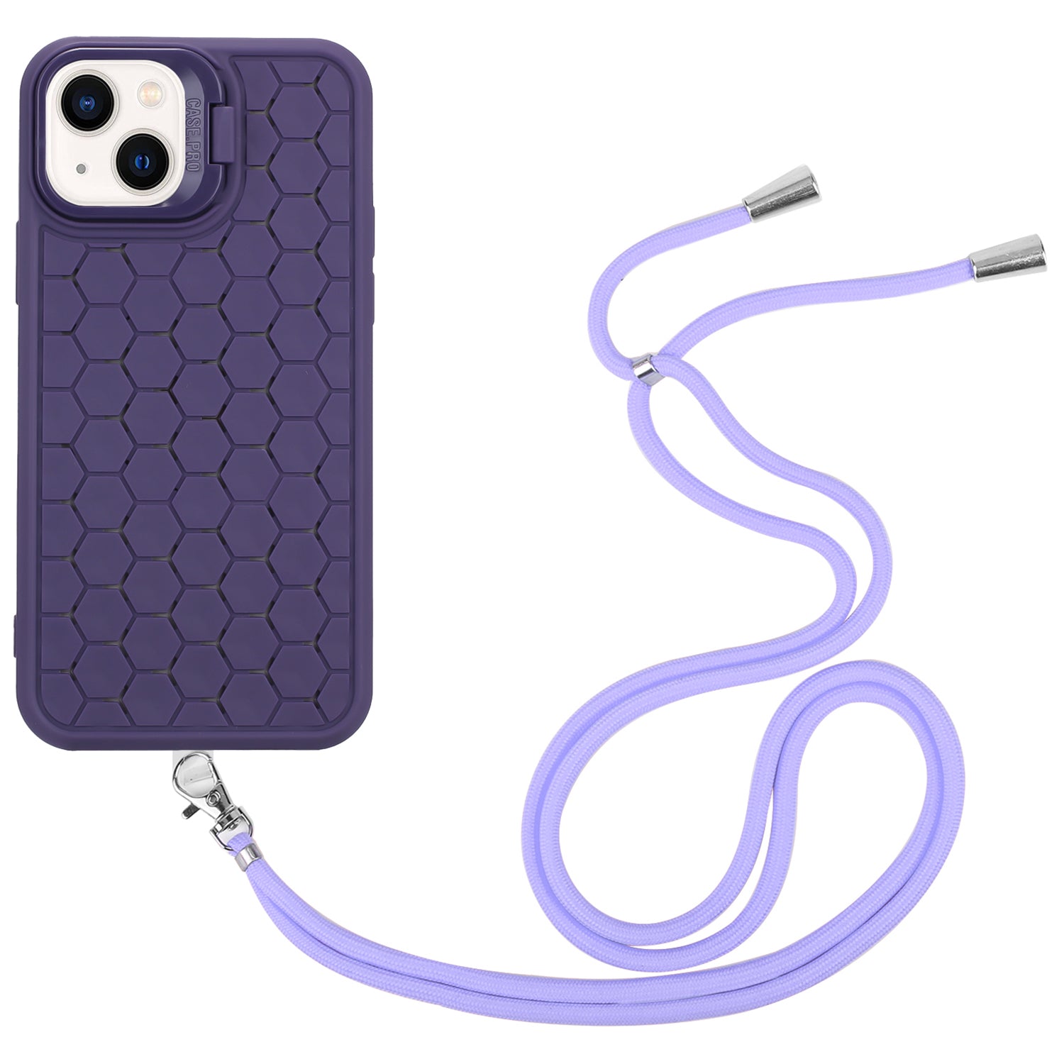 For iPhone 15 Plus Case Compatible with MagSafe Lanyard Kickstand TPU Back Cover
