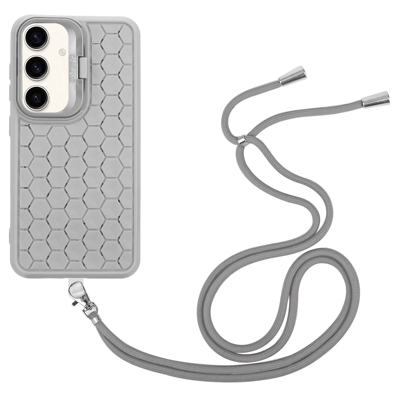 For Samsung Galaxy S24 TPU Case Heat Dissipation Magnetic Phone Cover with Lanyard / Kickstand
