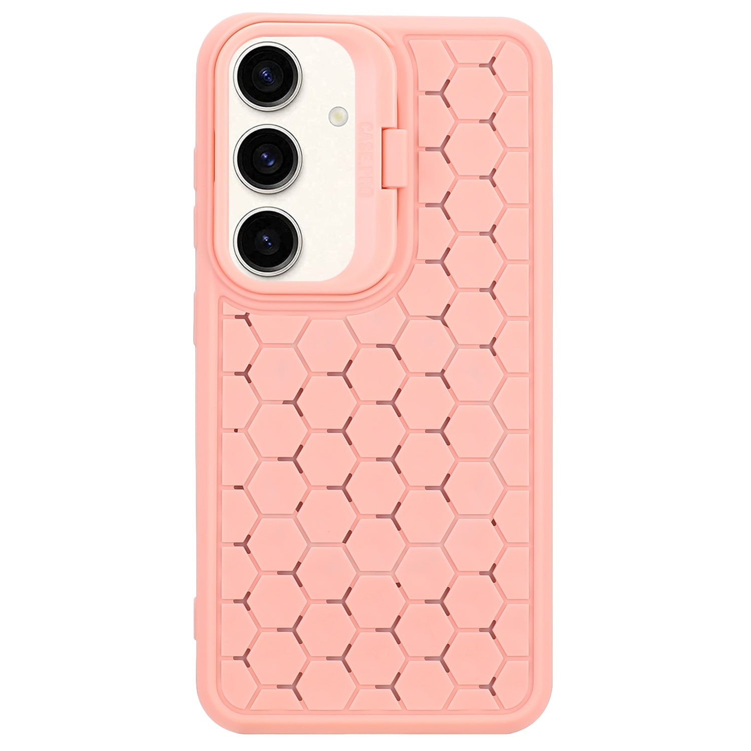 For Samsung Galaxy S24+ TPU Case Cameara Kickstand Honeycomb Texture Cooling Phone Cover
