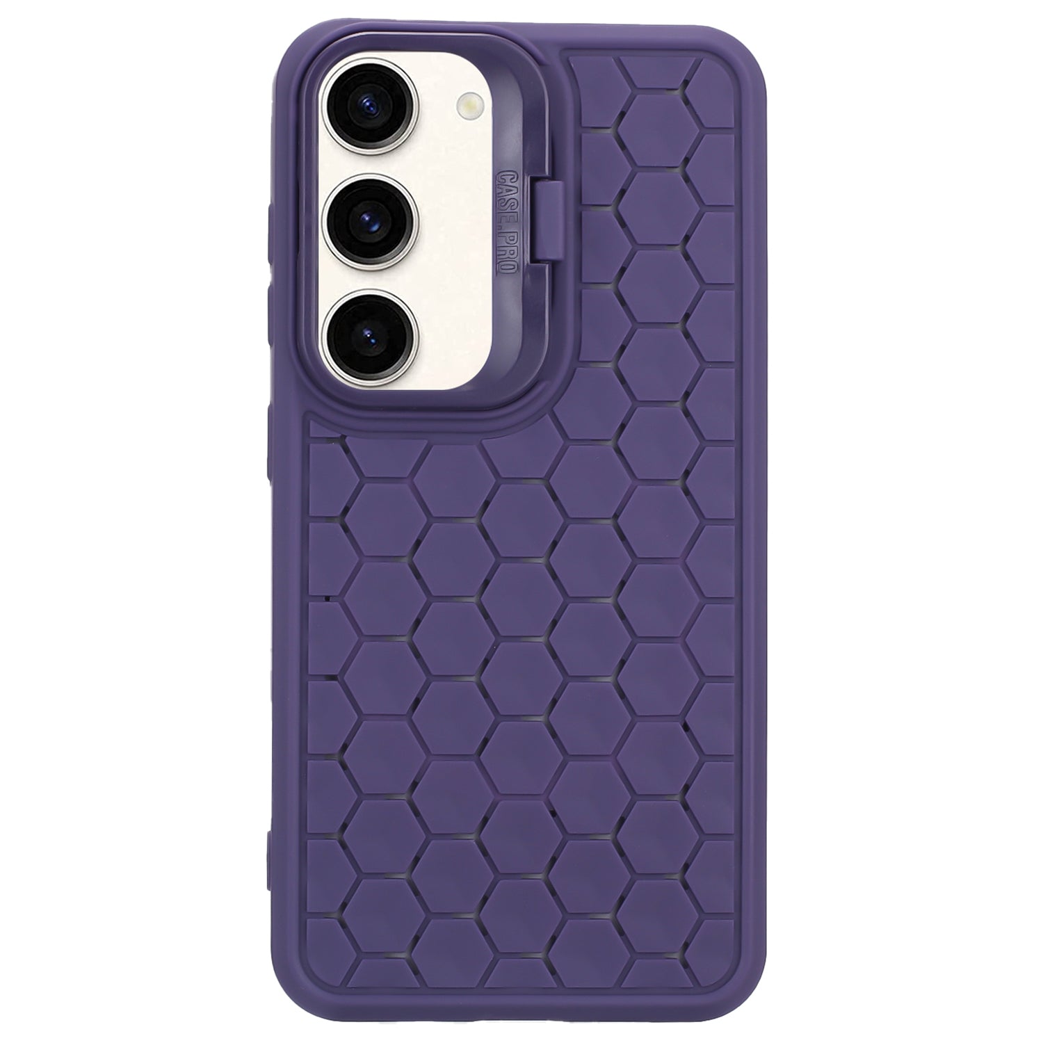 For Samsung Galaxy S23 Magnetic Case Kickstand TPU Phone Cover Honeycomb Texture Heat Dissipation