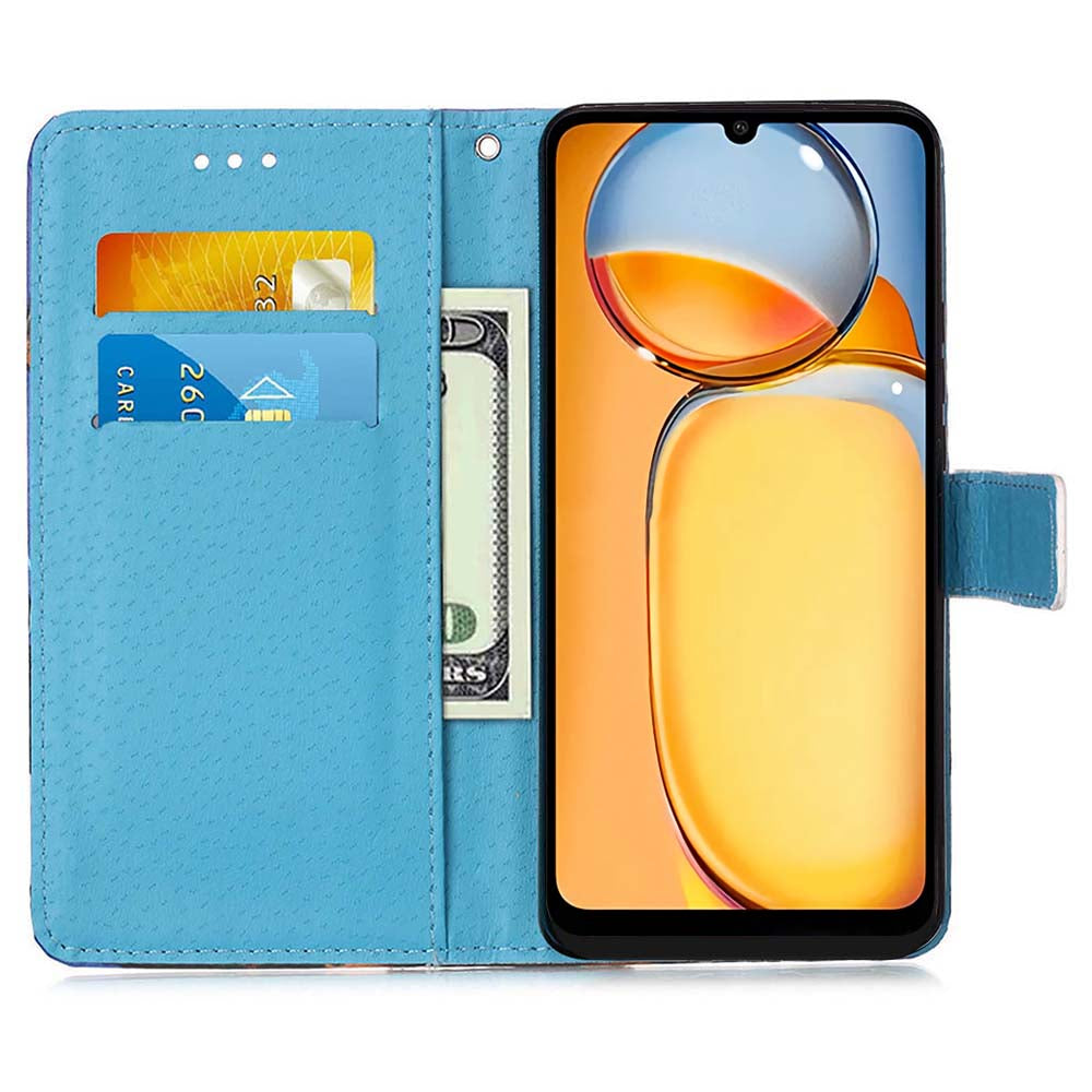 YB Pattern Printing Leather Series-4 for Xiaomi Redmi Note 13 Pro 4G / Poco M6 Pro 4G Case Leather Wallet Cover