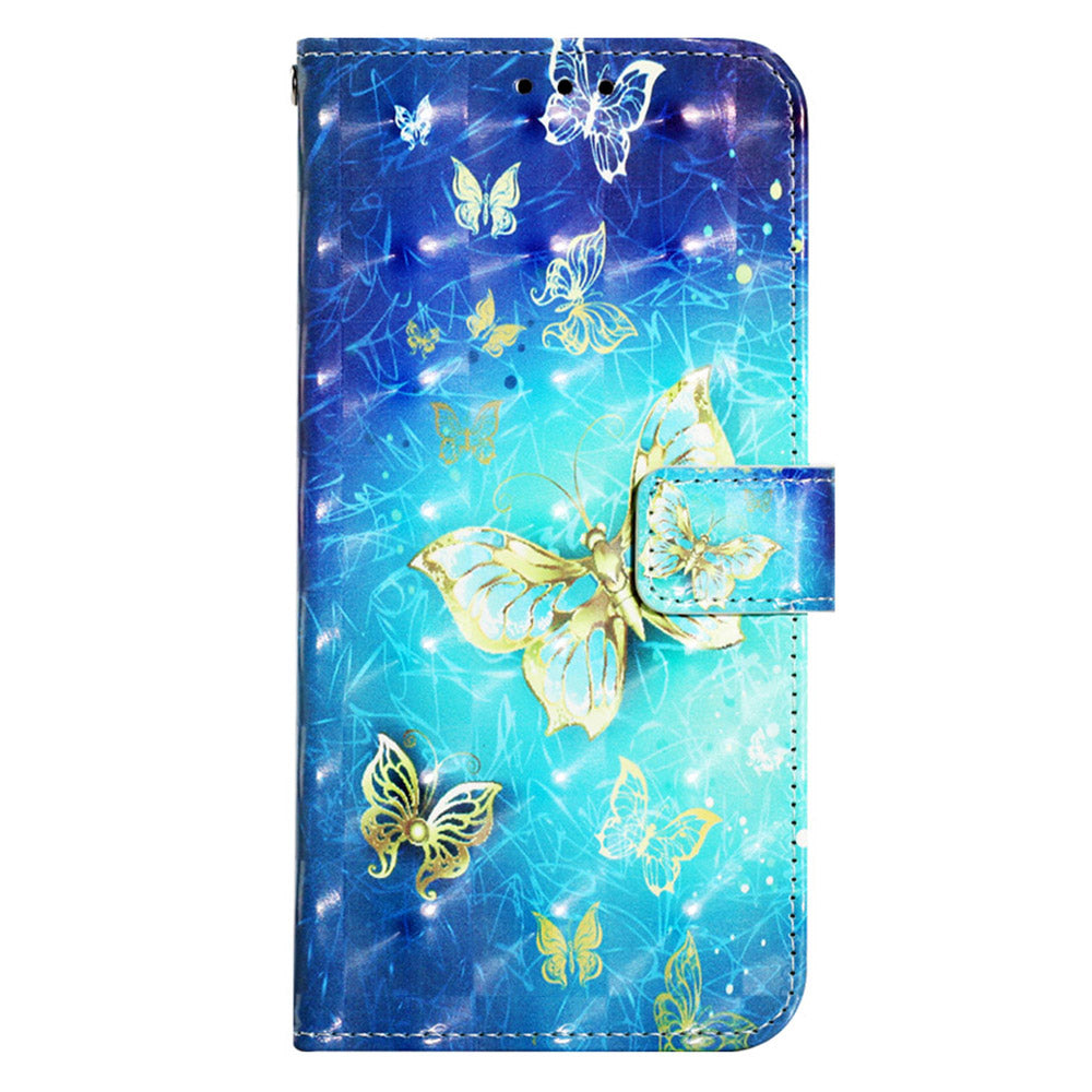 YB Pattern Printing Leather Series-2 For Motorola Moto G Play 5G (2024) / Moto G 5G (2024) Phone Case Leather Flip Cover