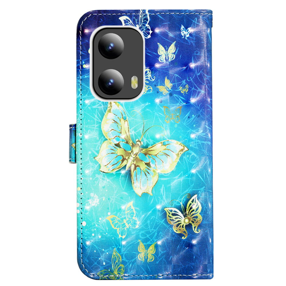 YB Pattern Printing Leather Series-2 For Motorola Moto G Play 5G (2024) / Moto G 5G (2024) Phone Case Leather Flip Cover