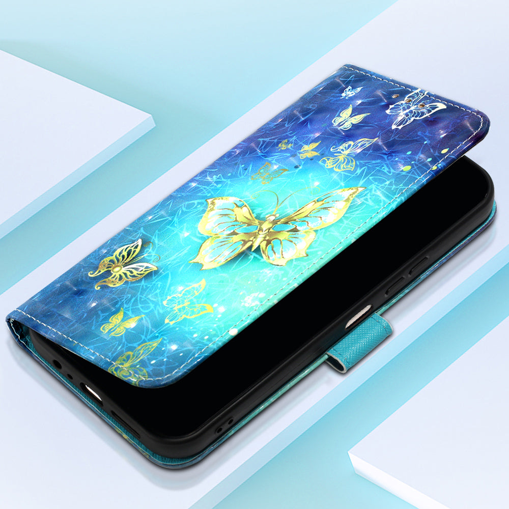 YB Pattern Printing Leather Series-2 For Motorola Moto G Play 5G (2024) / Moto G 5G (2024) Phone Case Leather Flip Cover