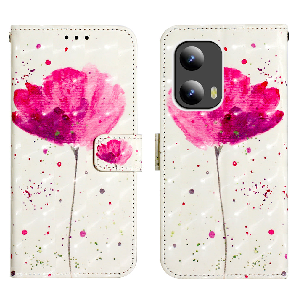 YB Pattern Printing Leather Series-2 For Motorola Moto G Play 5G (2024) / Moto G 5G (2024) Phone Case Leather Flip Cover