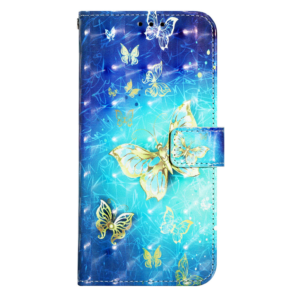 YB Pattern Printing Leather Series-2 For Oppo A79 5G / A2 5G Wallet Case Leather Phone Cover