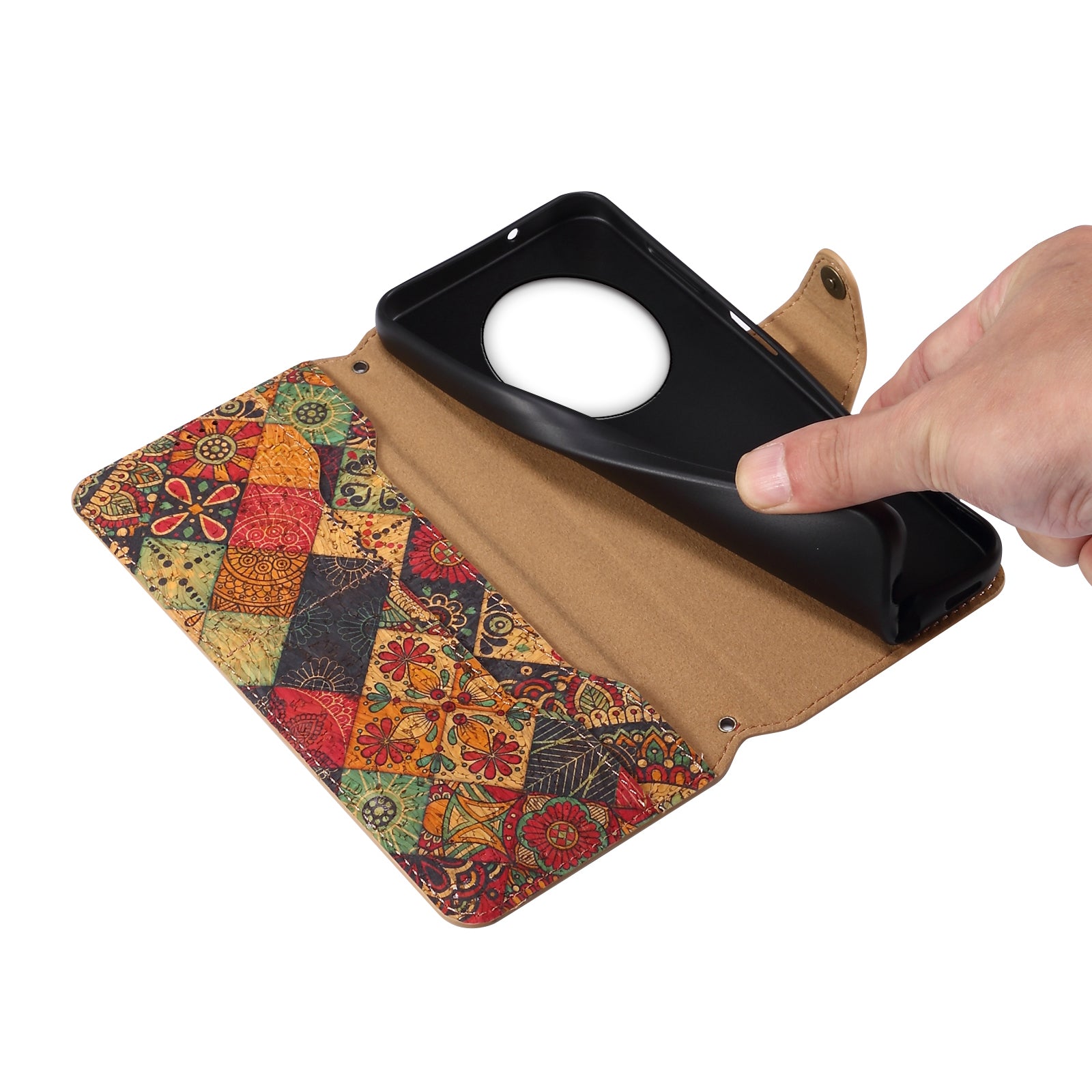 For Huawei Mate 50 Pro 4G Phone Case Floral Printing Wallet Leather Cover with Stand