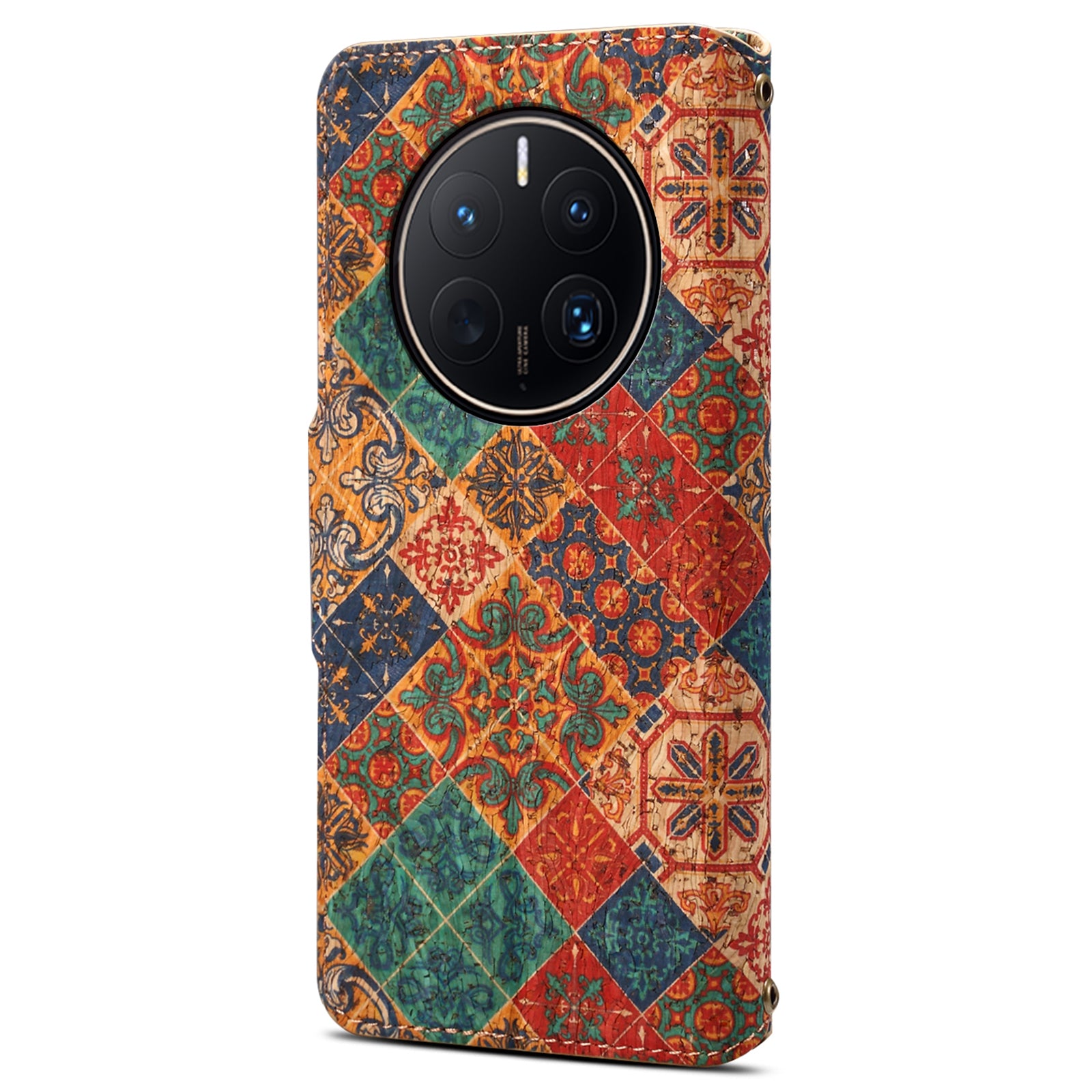 For Huawei Mate 50 Pro 4G Phone Case Floral Printing Wallet Leather Cover with Stand