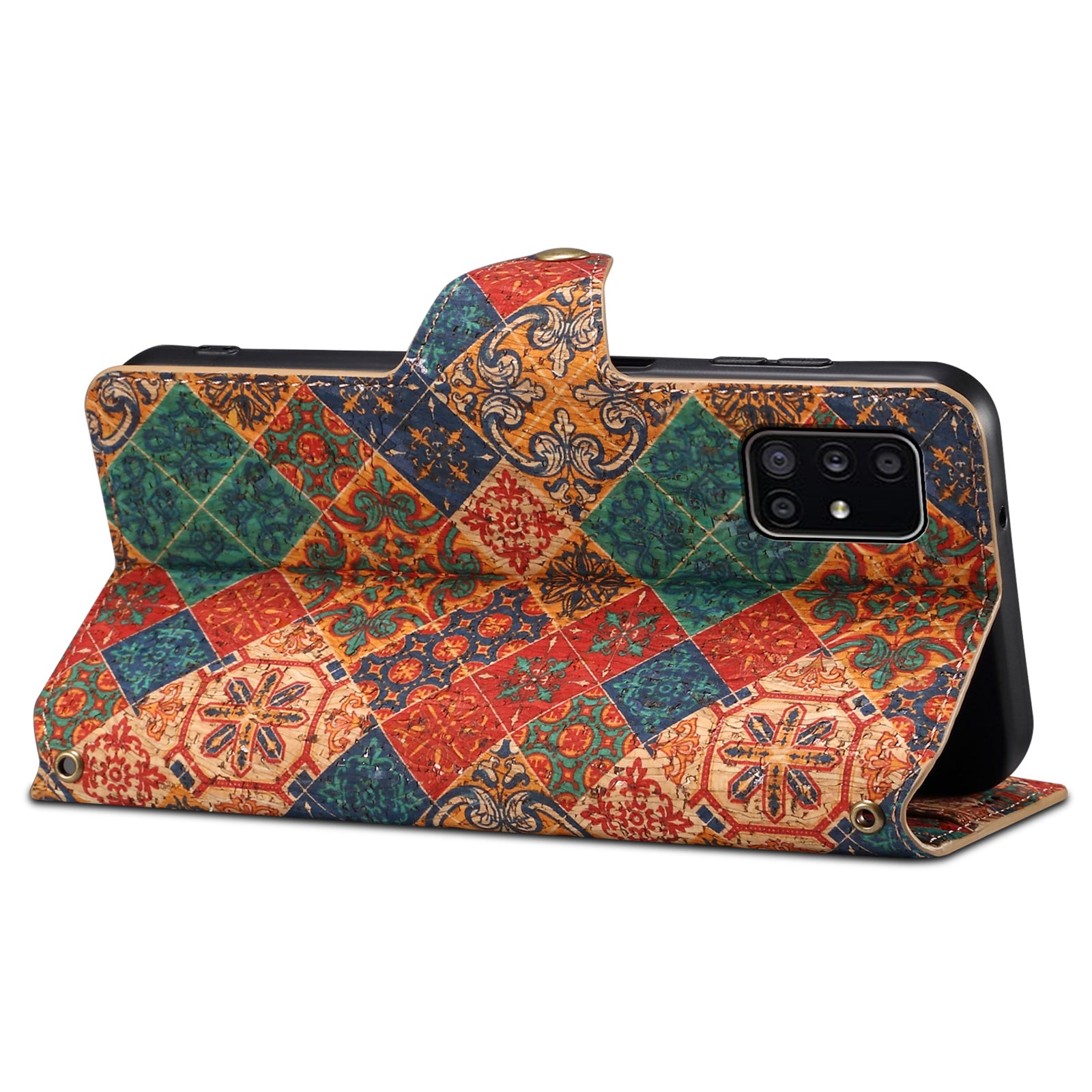For Samsung Galaxy A51 4G SM-A515 Case Floral Pattern PU Leather Wallet Phone Cover