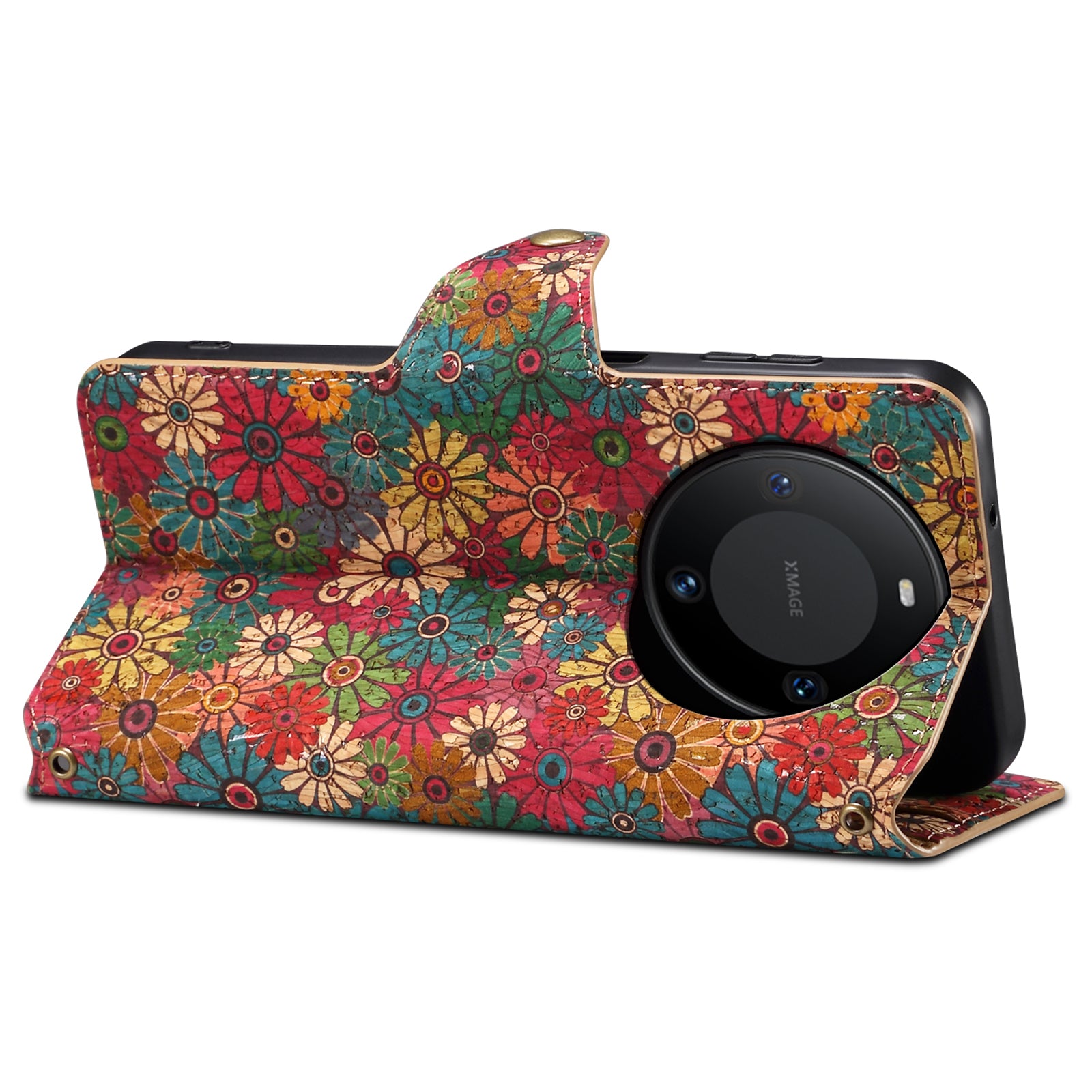 For Huawei Mate 60 Case Floral Printing Leather Phone Case with Wallet