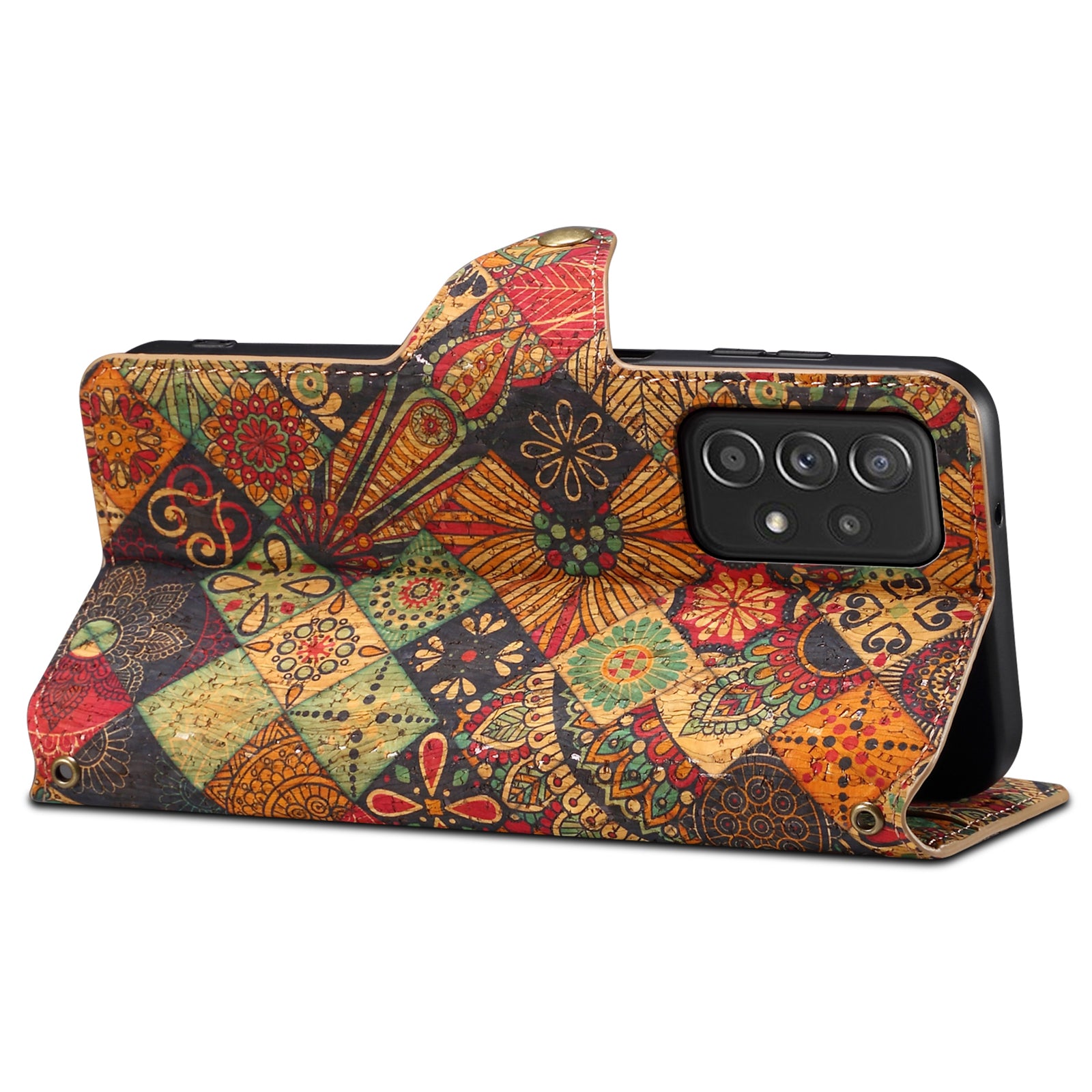 For Samsung Galaxy A52 4G / 5G / A52s 5G Case PU Leather Stand Flower Phone Cover