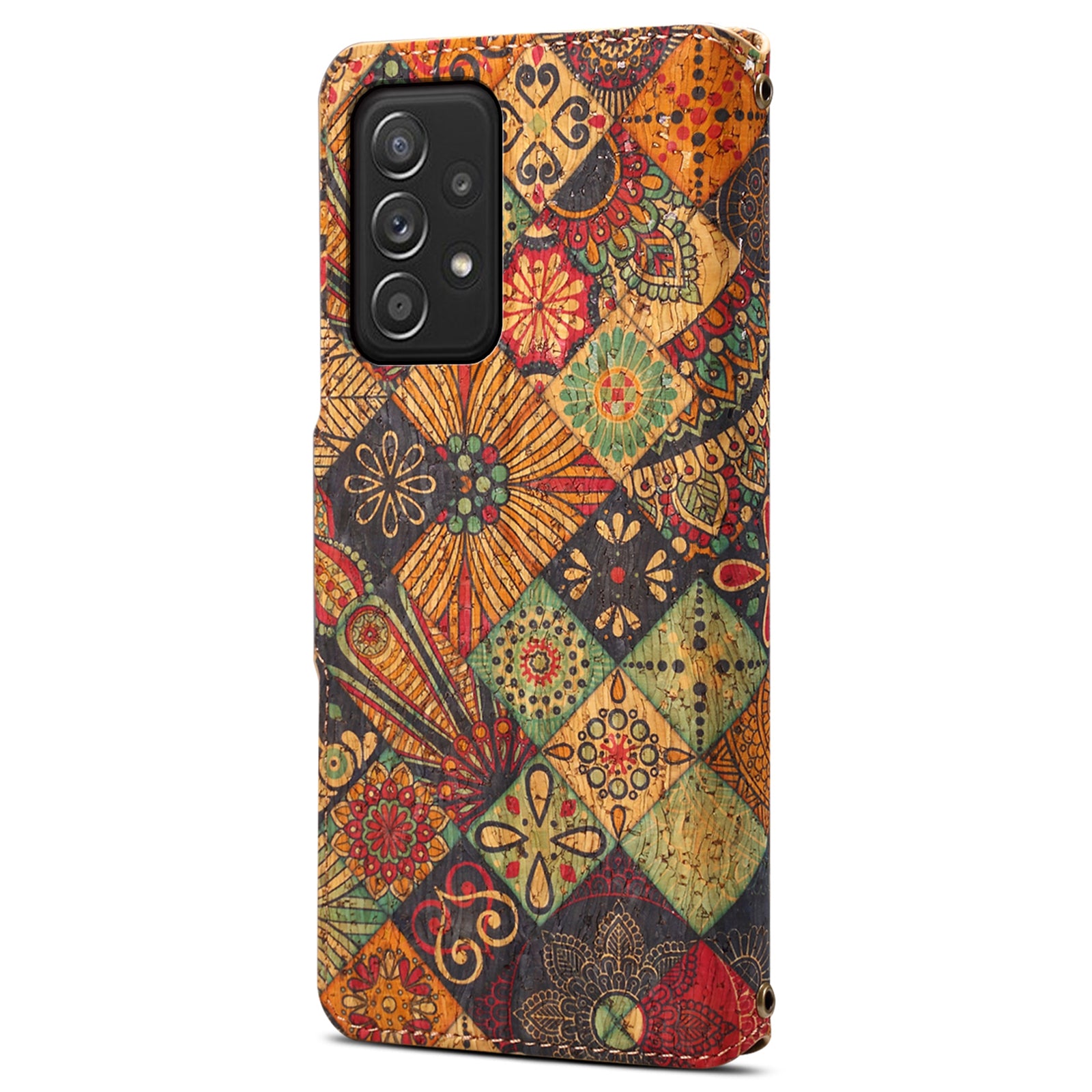 For Samsung Galaxy A52 4G / 5G / A52s 5G Case PU Leather Stand Flower Phone Cover