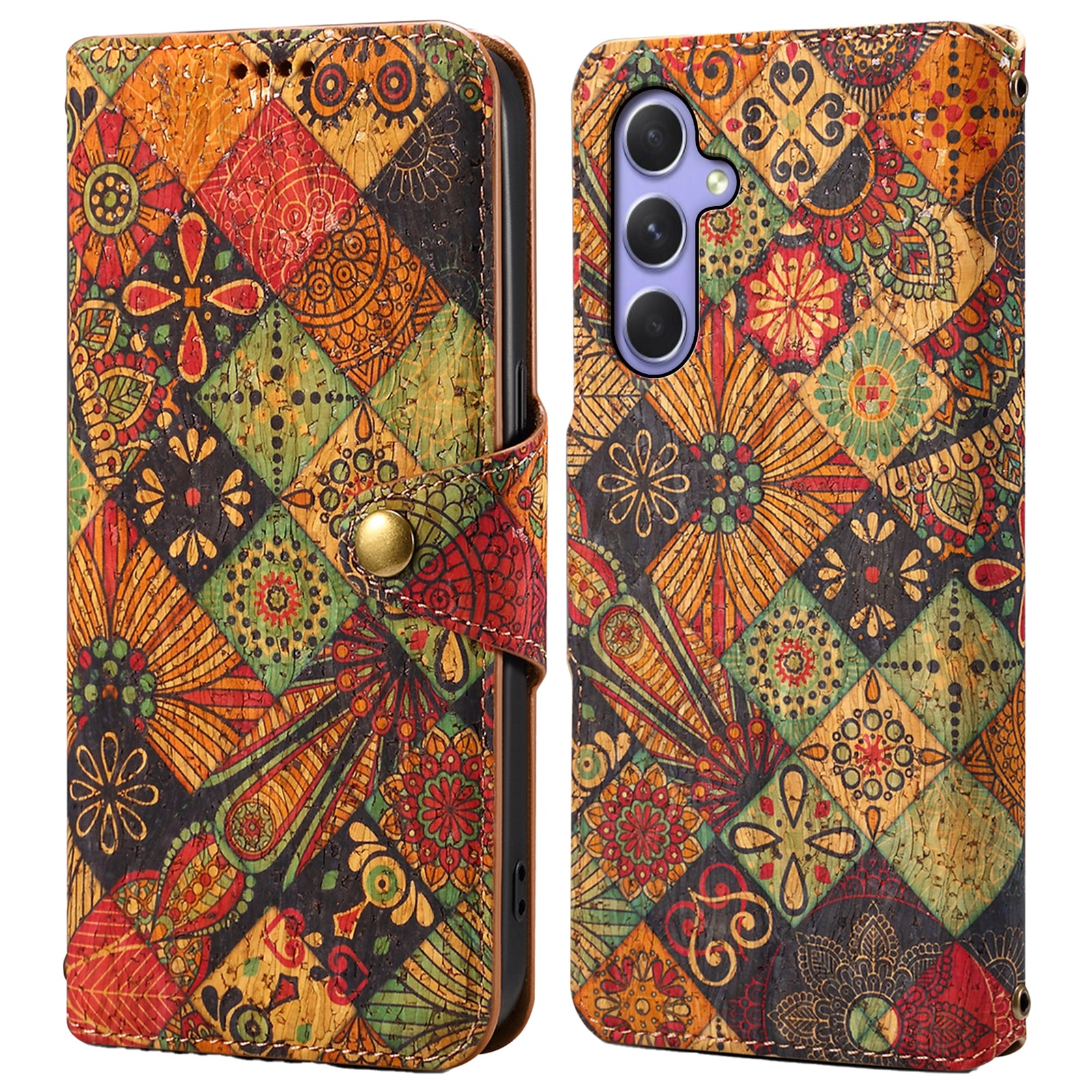 For Samsung Galaxy A54 5G Case Floral Pattern Flip Folio PU Leather Wallet Phone Cover
