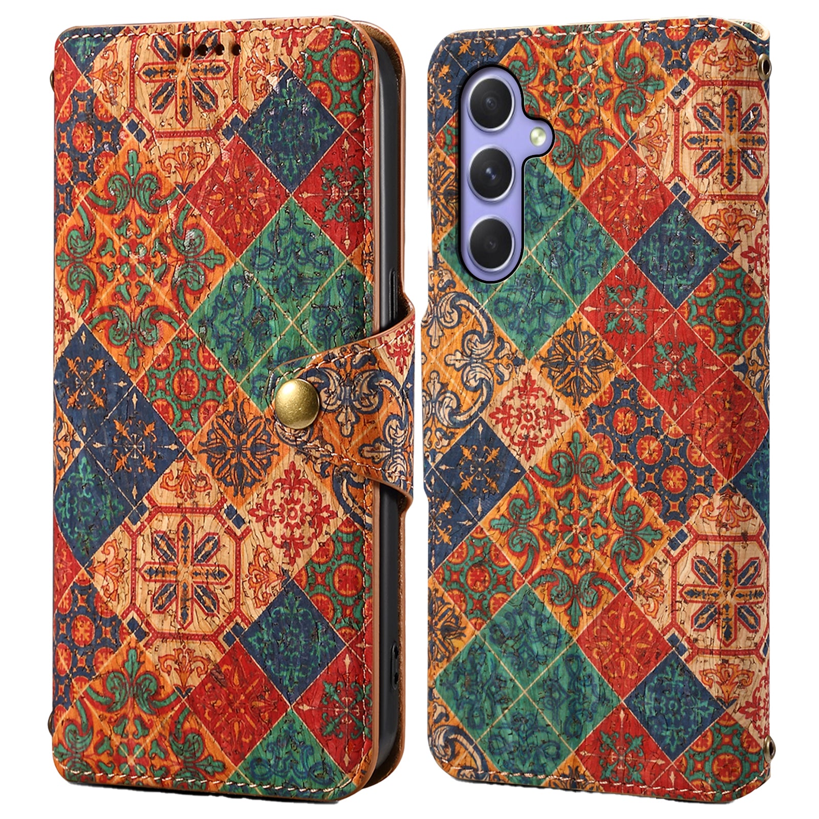 For Samsung Galaxy A54 5G Case Floral Pattern Flip Folio PU Leather Wallet Phone Cover