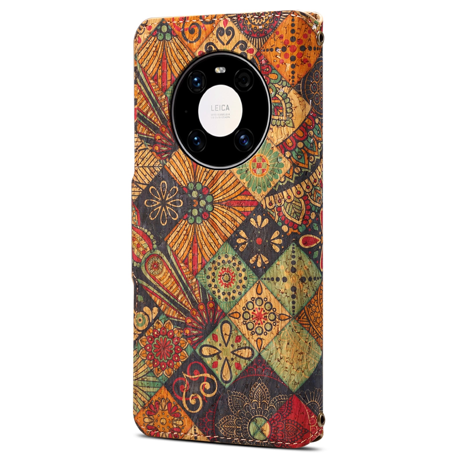 For Huawei Mate 40 Pro 5G / 40 Pro 4G Case Flower Printing Leather Wallet Phone Cover with Stand