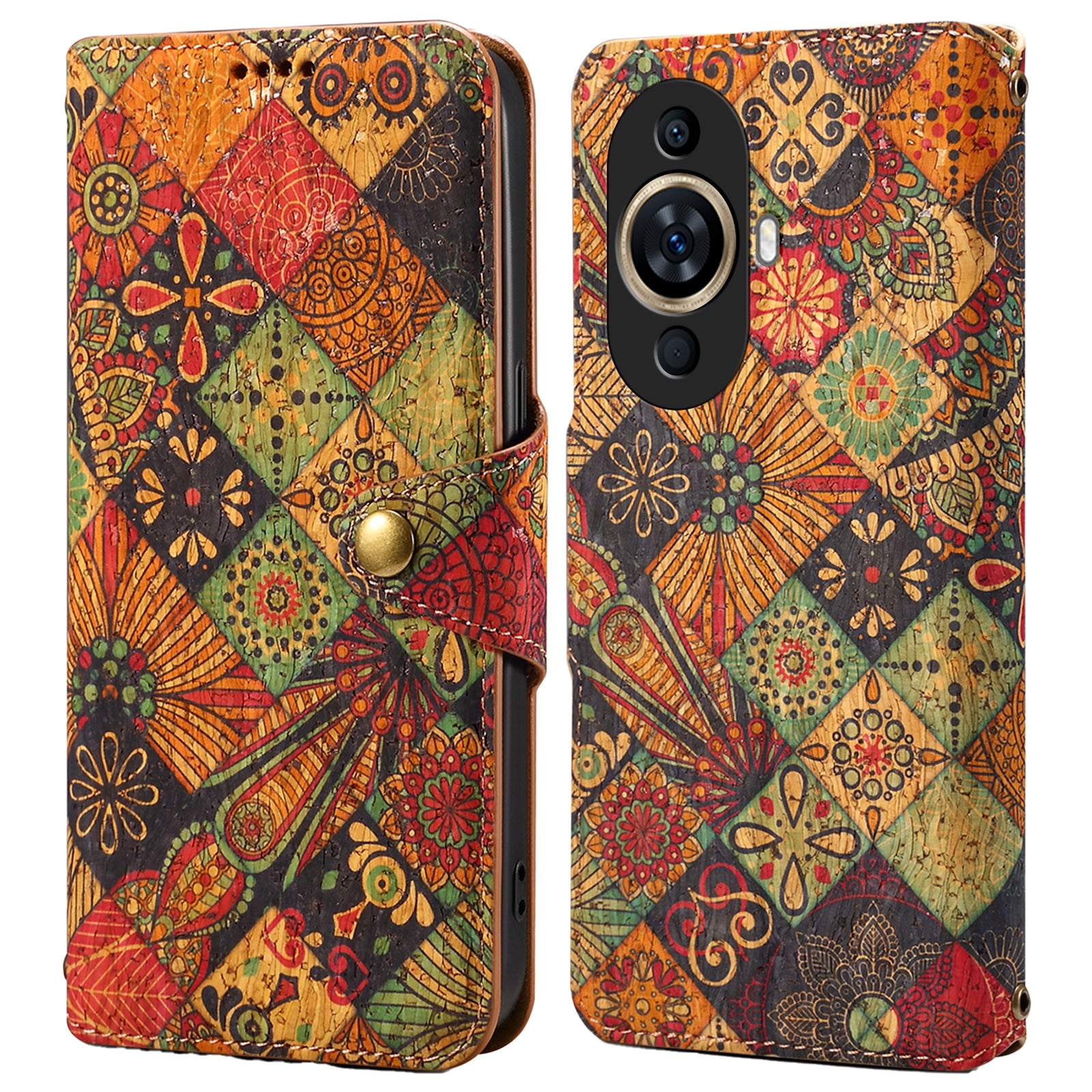 For Huawei nova 11 / nova 12s 4G / nova 12 Lite 4G Leather Case Flower Printing Stand Wallet Phone Cover