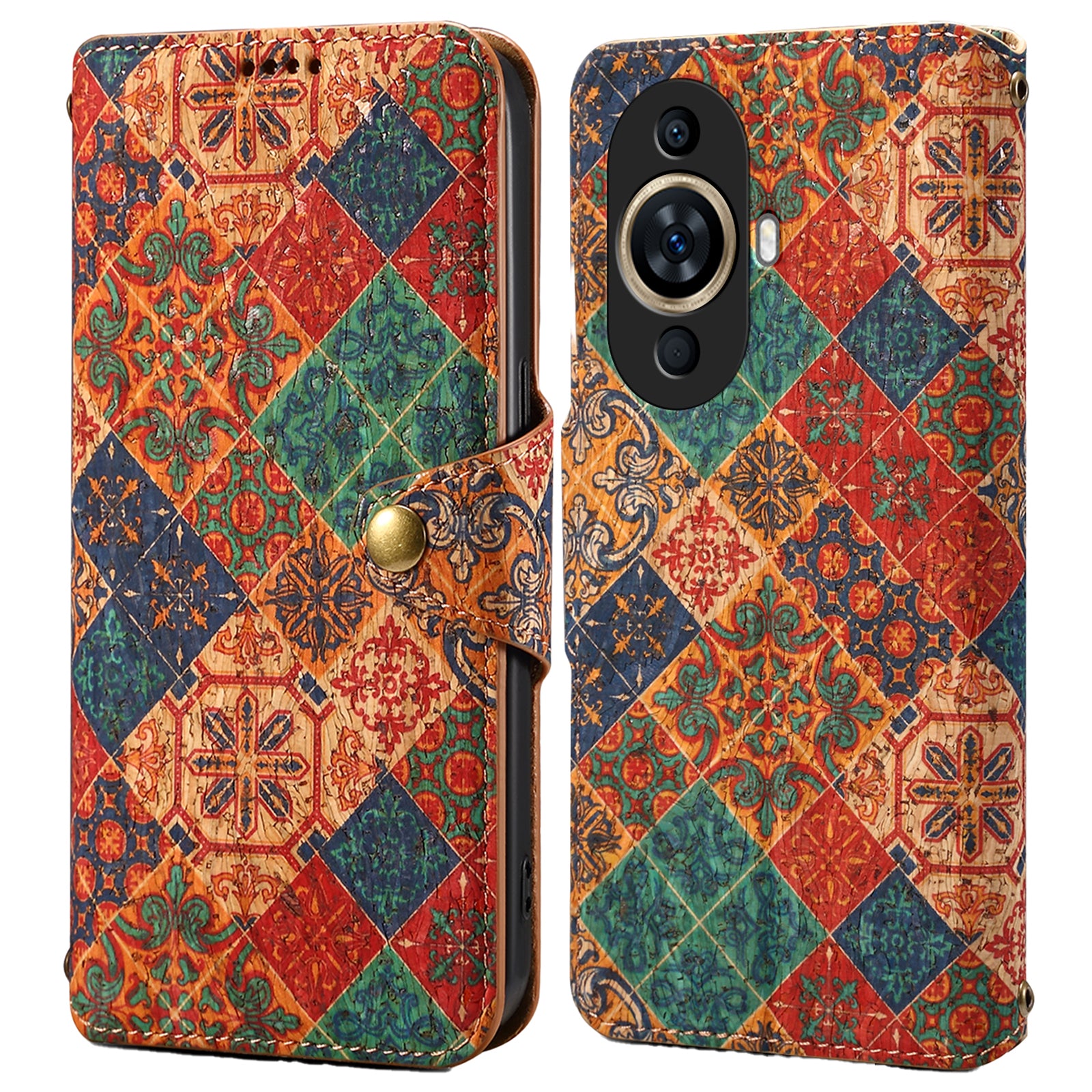 For Huawei nova 11 / nova 12s 4G / nova 12 Lite 4G Leather Case Flower Printing Stand Wallet Phone Cover