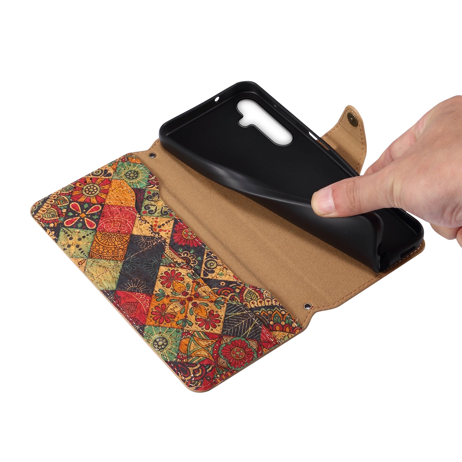 For Samsung Galaxy A34 5G Wallet Case Flower Printed Leather Flip Phone Cover