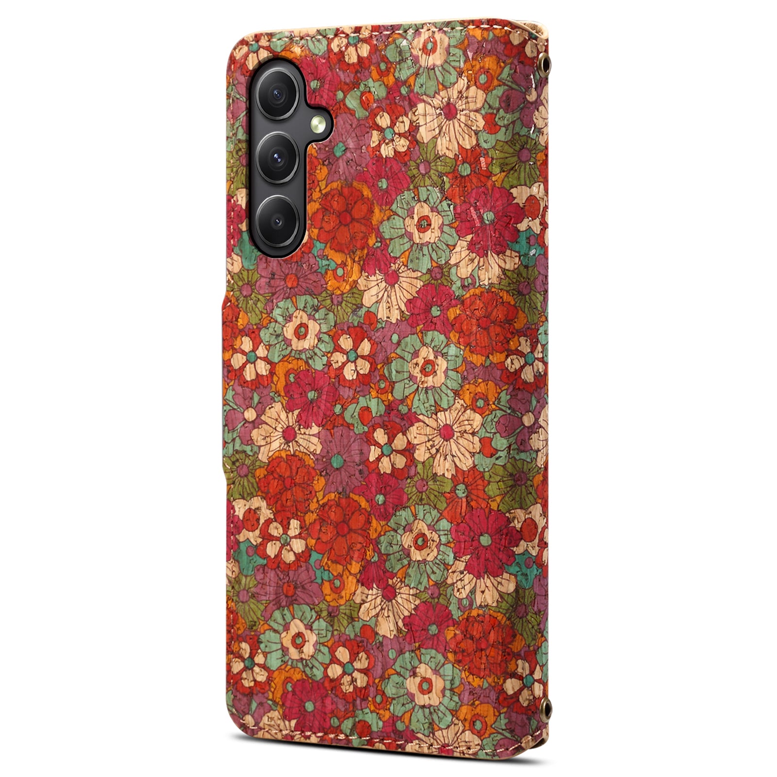 For Samsung Galaxy A34 5G Wallet Case Flower Printed Leather Flip Phone Cover