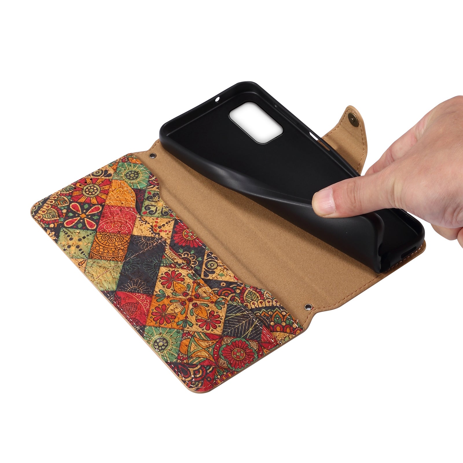 For Samsung Galaxy A31 Case Flower Pattern Folio PU Leather Dropproof Phone Cover