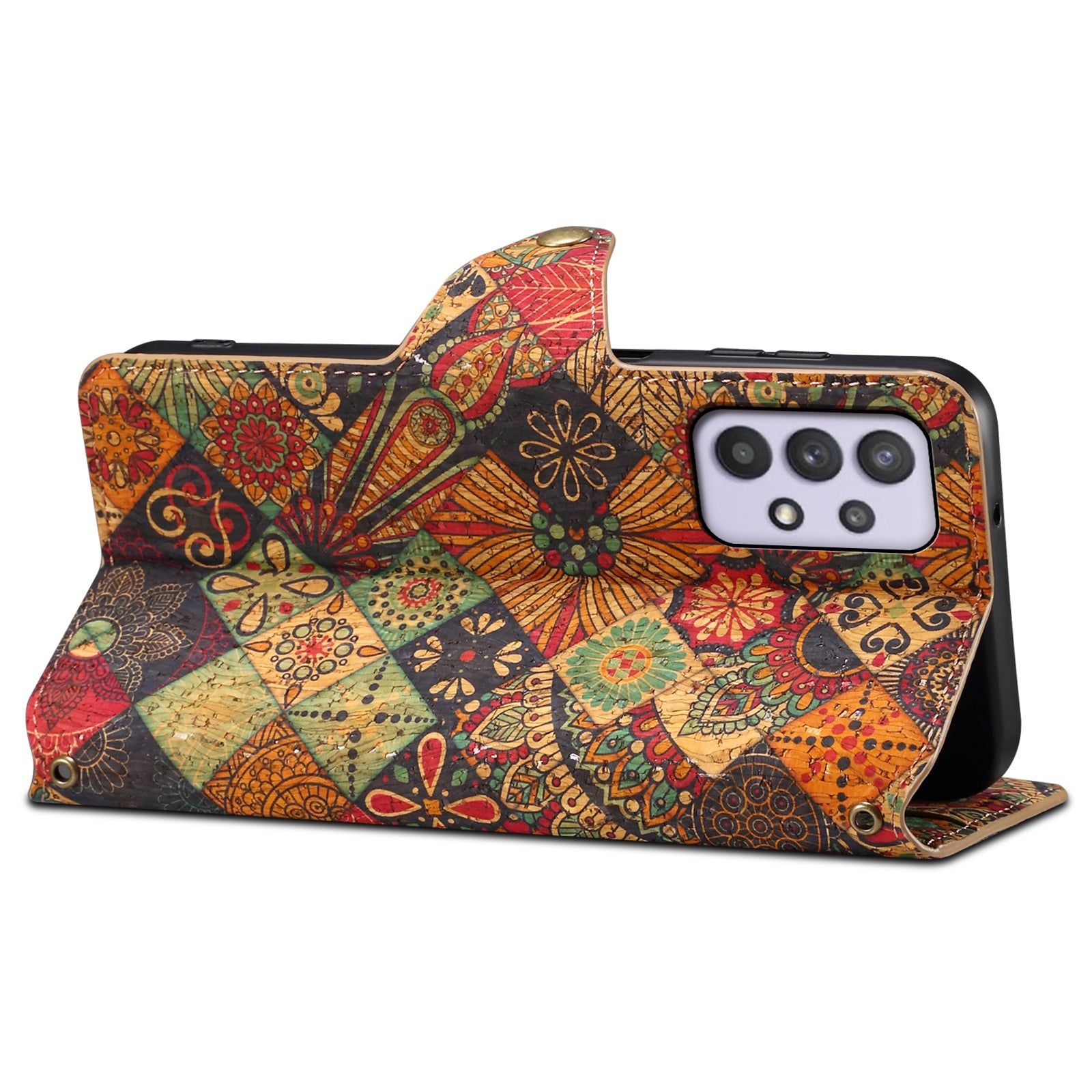 For Samsung Galaxy A32 5G / M32 5G Wallet Phone Case Pattern Printing Leather Flip Cover with Stand