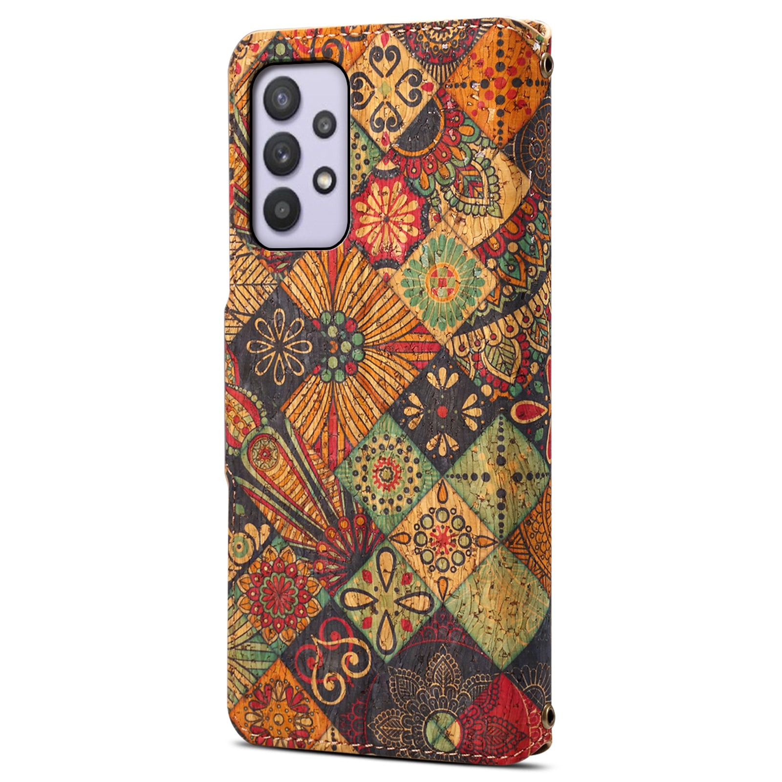 For Samsung Galaxy A32 5G / M32 5G Wallet Phone Case Pattern Printing Leather Flip Cover with Stand