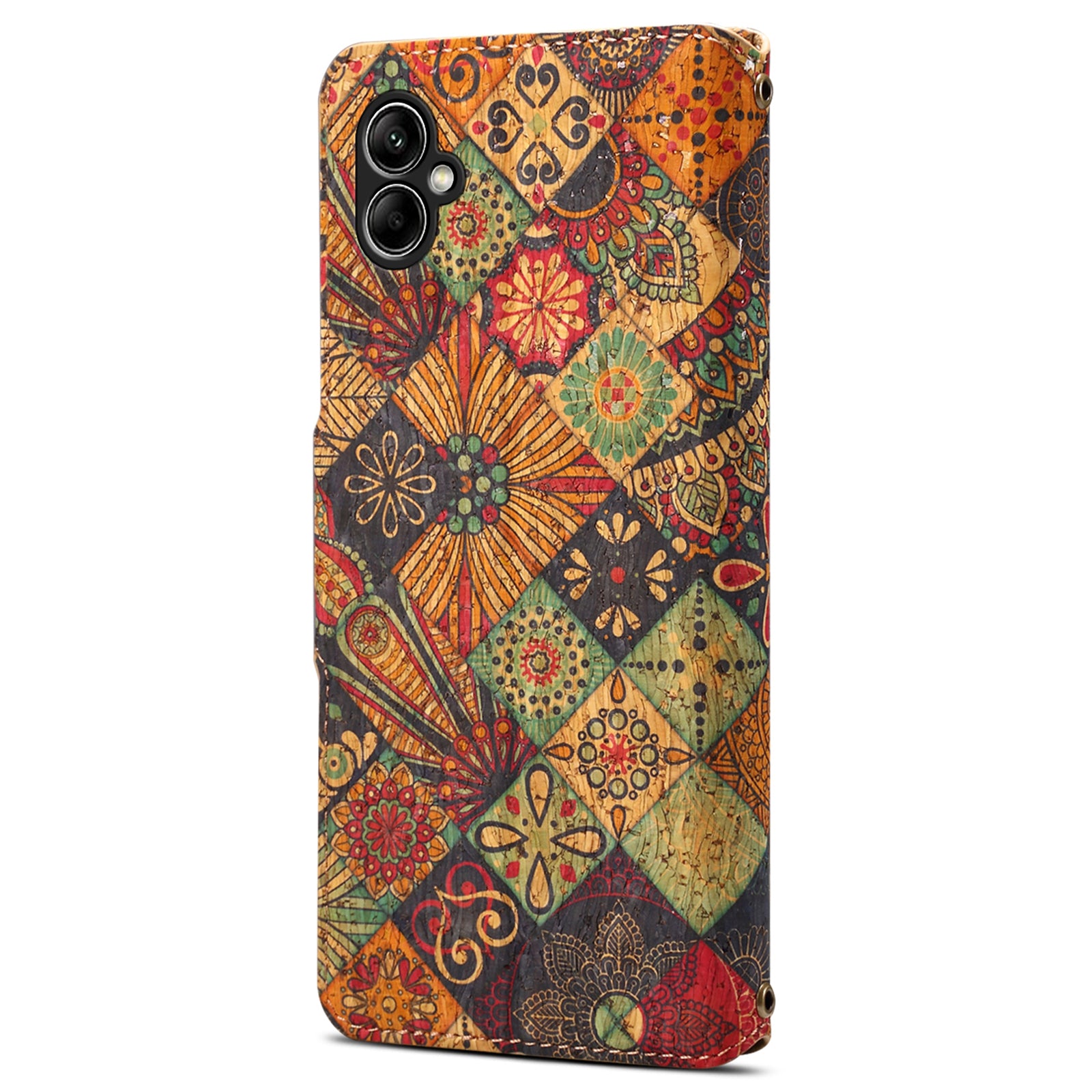 For Samsung Galaxy A05 4G Phone Case Floral Printing Wallet Leather Cover with Stand