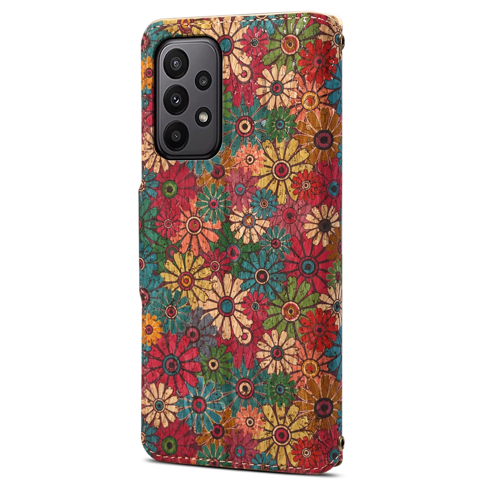 For Samsung Galaxy A23 5G (Global Version) / A23 4G Wallet Case Floral Printing Leather Phone Cover with Stand