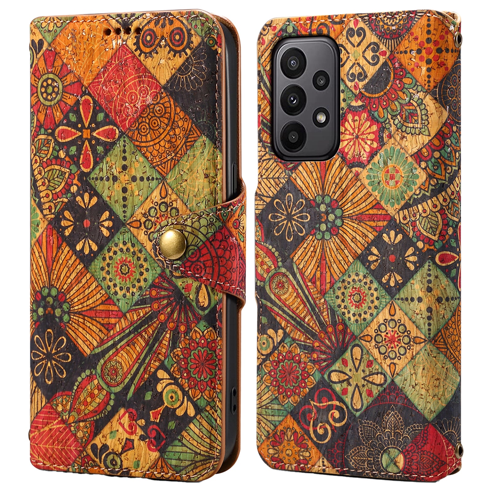 For Samsung Galaxy A23 5G (Global Version) / A23 4G Wallet Case Floral Printing Leather Phone Cover with Stand