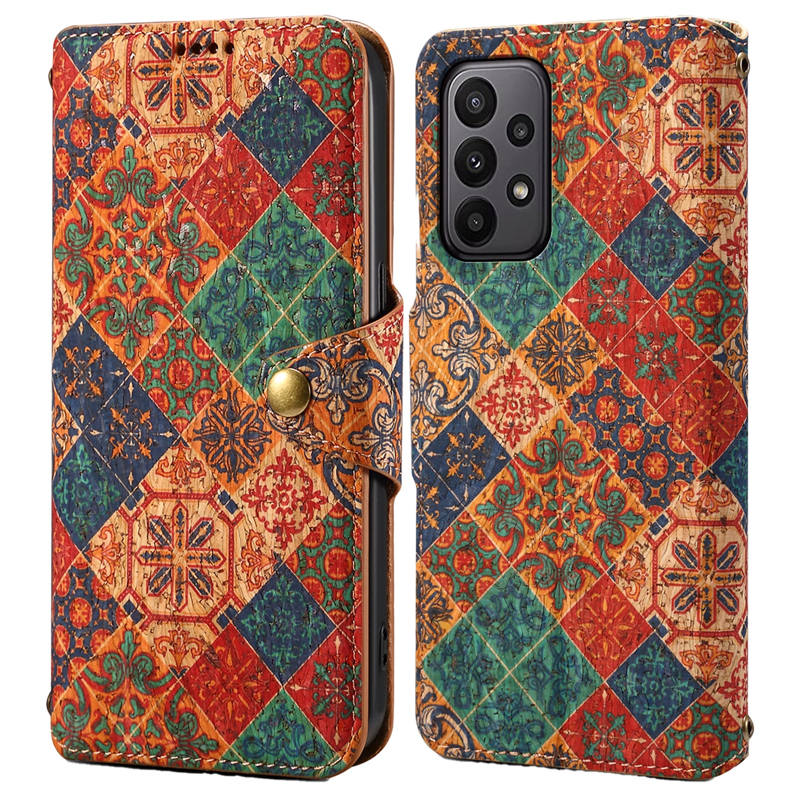 For Samsung Galaxy A23 5G (Global Version) / A23 4G Wallet Case Floral Printing Leather Phone Cover with Stand