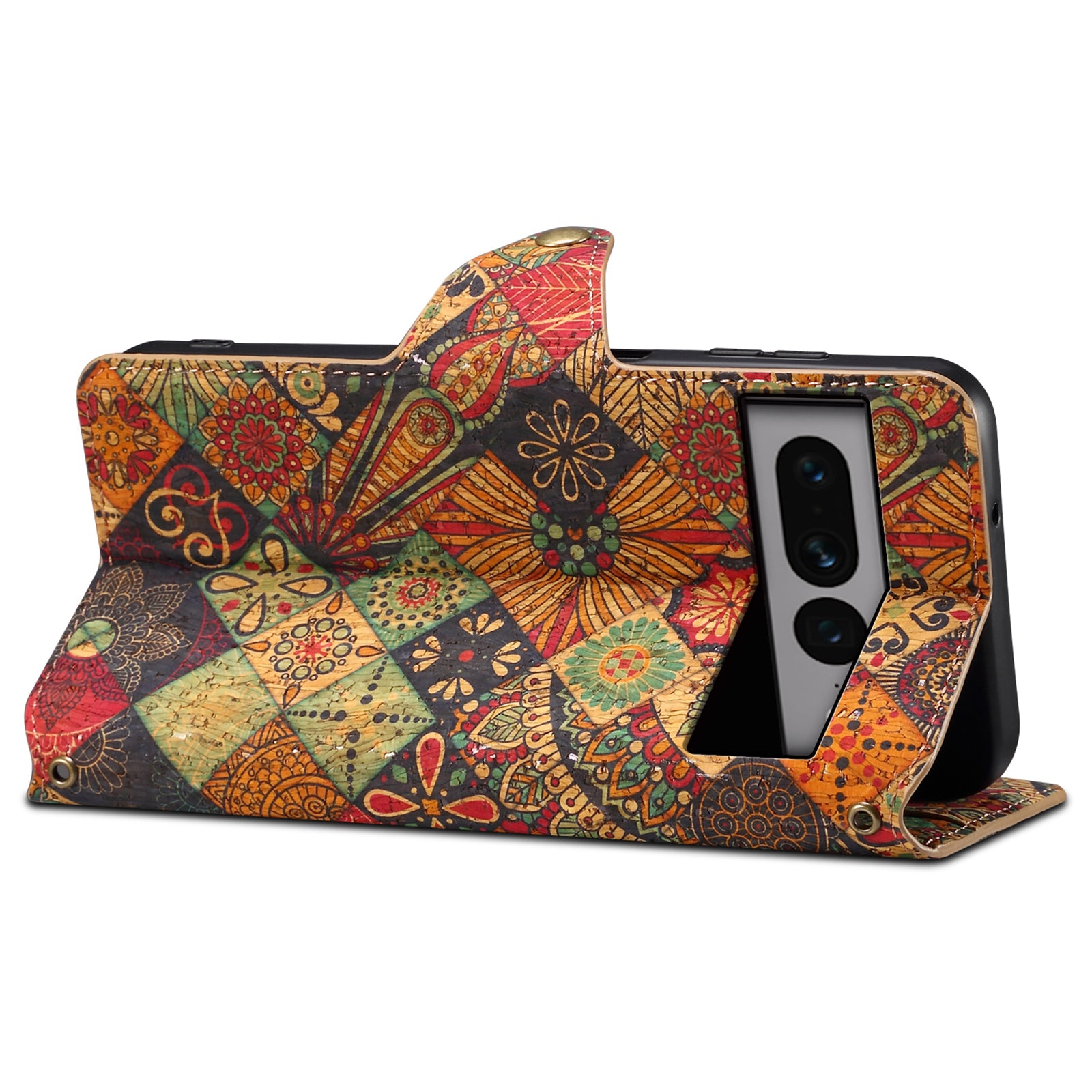 For Google Pixel 7 Pro 5G Phone Case Pattern Printing Leather Flip Cover with Wallet