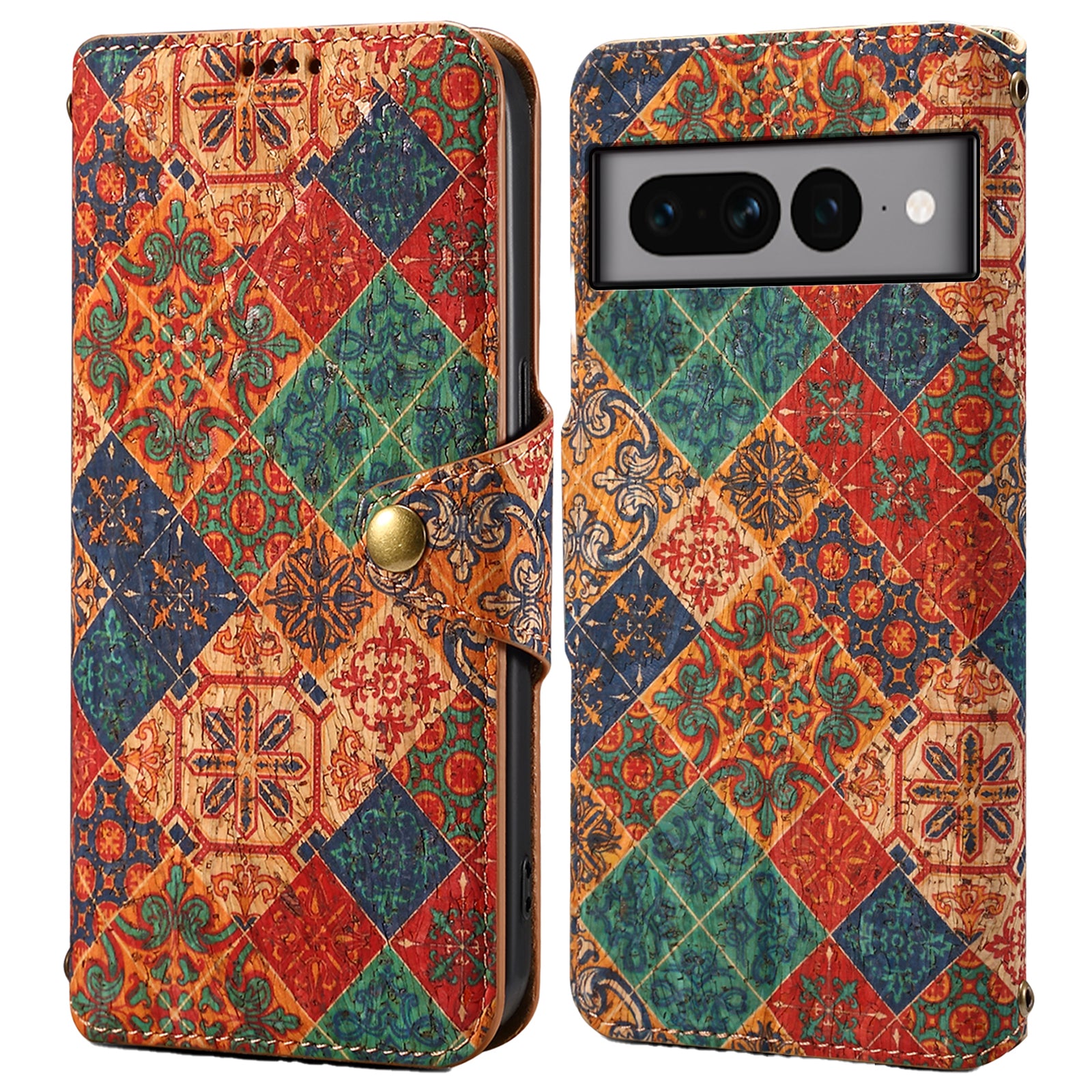 For Google Pixel 7 Pro 5G Phone Case Pattern Printing Leather Flip Cover with Wallet