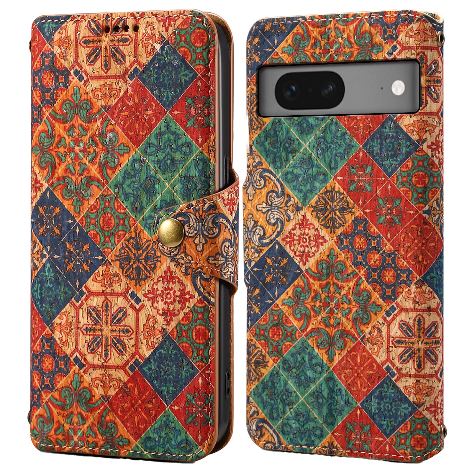For Google Pixel 7 5G Case Floral Printing Leather Phone Cover with Wallet