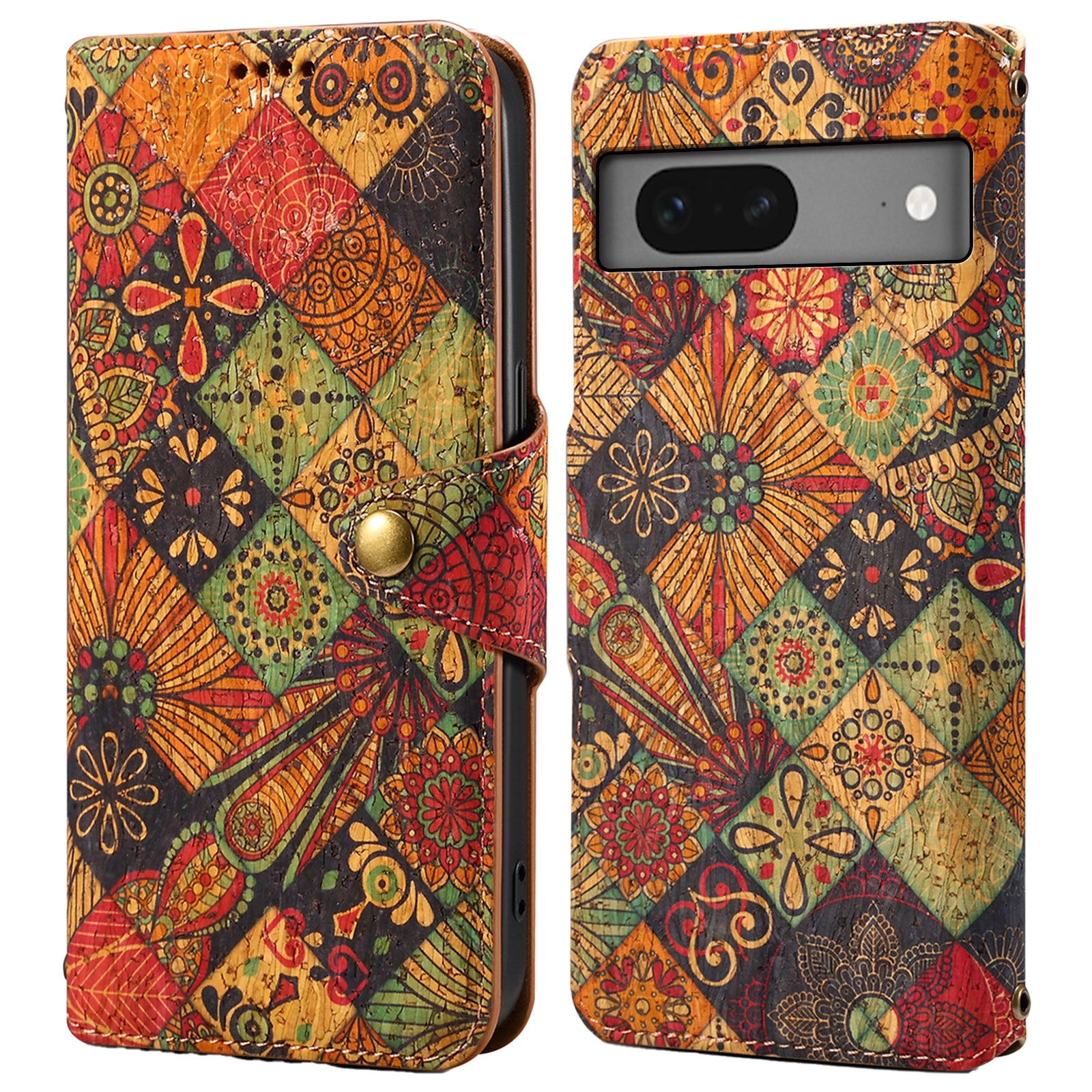 For Google Pixel 7 5G Case Floral Printing Leather Phone Cover with Wallet