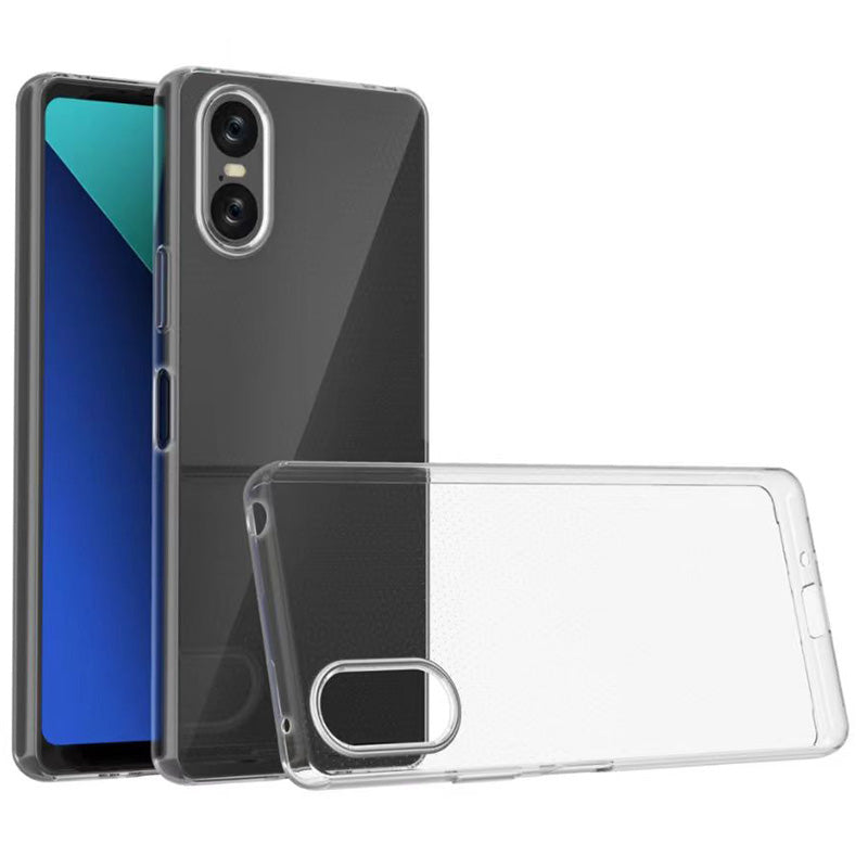 For Sony Xperia 5 VI Case Glossy TPU Watermark-Free Clear Back Cover