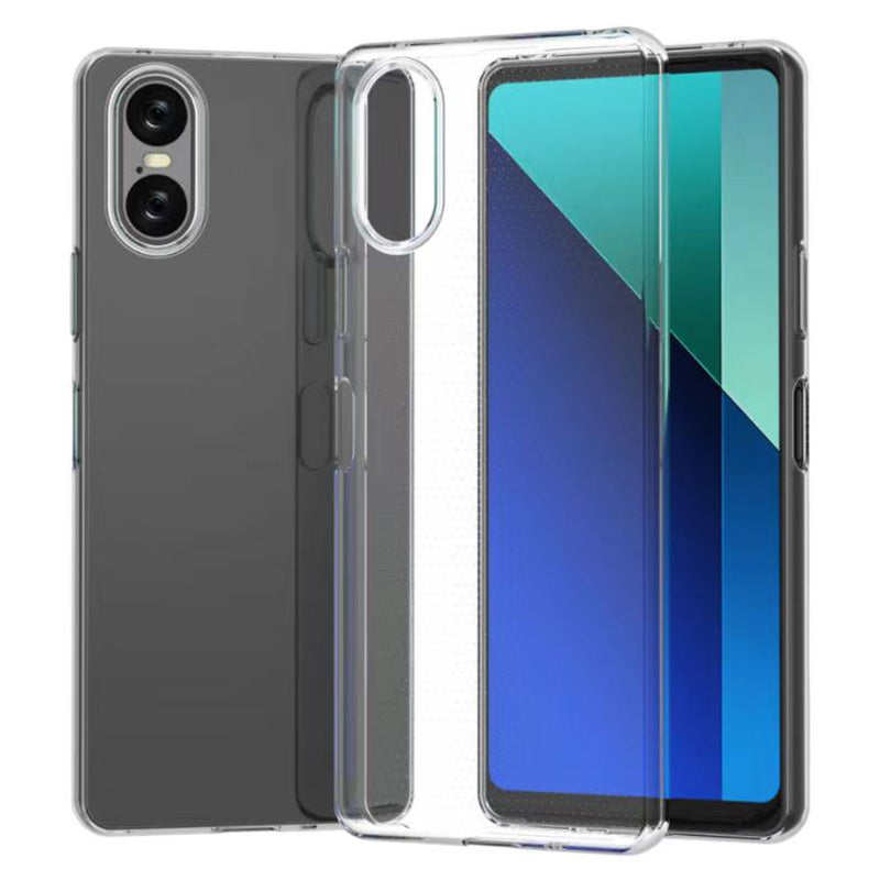 For Sony Xperia 5 VI Case Glossy TPU Watermark-Free Clear Back Cover