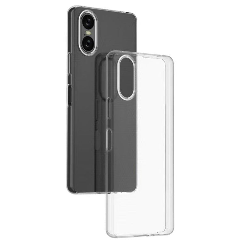 For Sony Xperia 5 VI Case Glossy TPU Watermark-Free Clear Back Cover