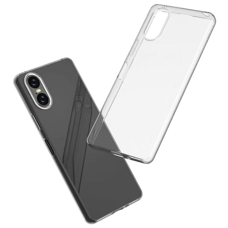 For Sony Xperia 5 VI Case Glossy TPU Watermark-Free Clear Back Cover