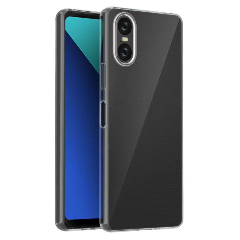 For Sony Xperia 5 VI Case Glossy TPU Watermark-Free Clear Back Cover