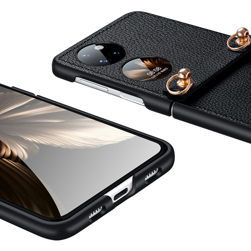 SULADA Treasure Box Series for Huawei Pocket 2 Phone Cover Litchi Texture PU Leather Phone Case with Strap