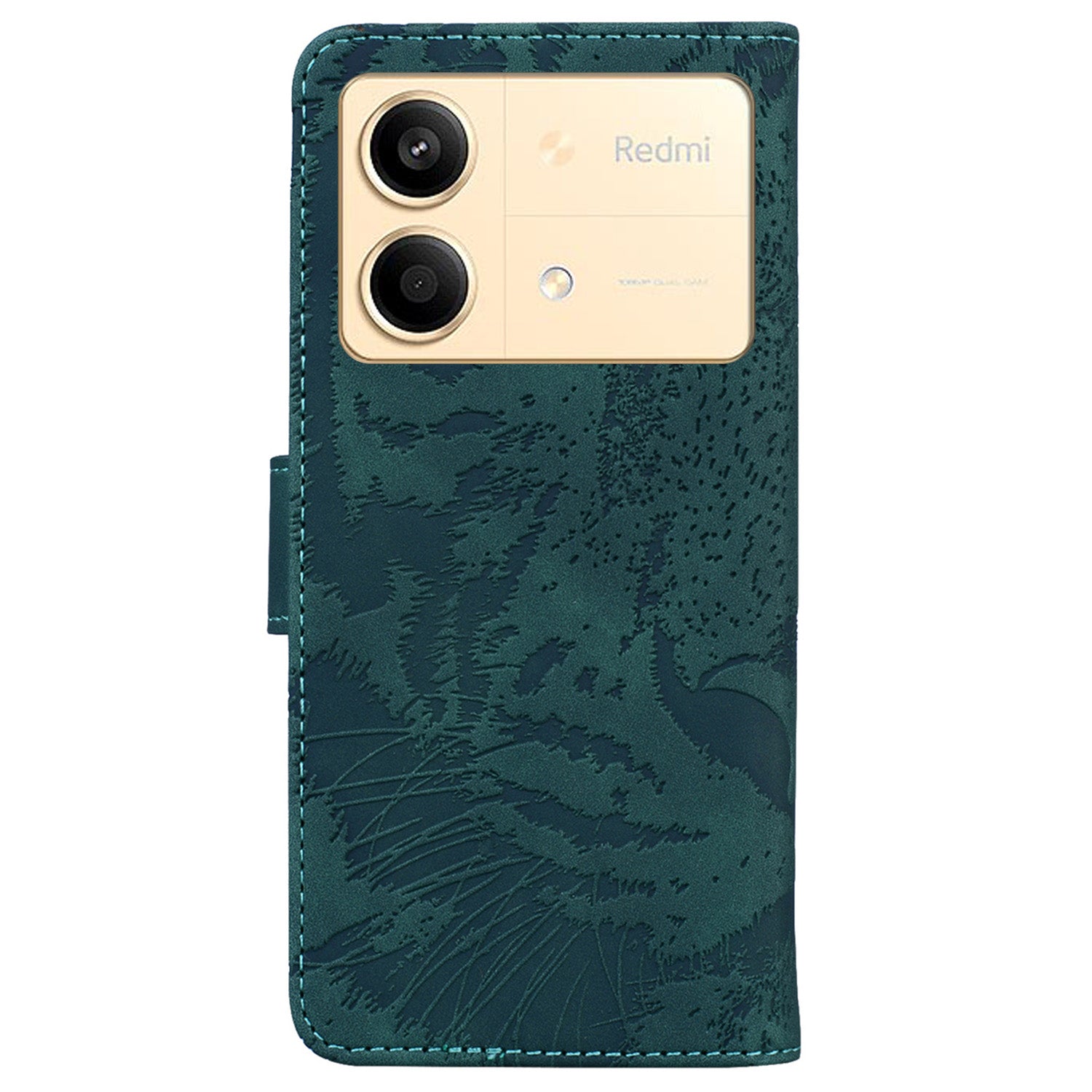 For Xiaomi Redmi Note 13R Pro 5G Case Card Slots Holder Pocket Tiger Pattern Leather Phone Cover