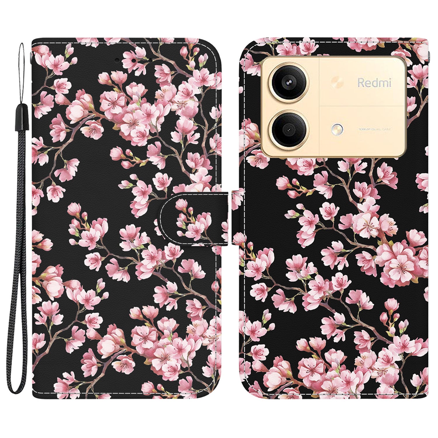 For Xiaomi Redmi Note 13R Pro 5G Magnetic Phone Case Fall Protection Pattern Printing Cover