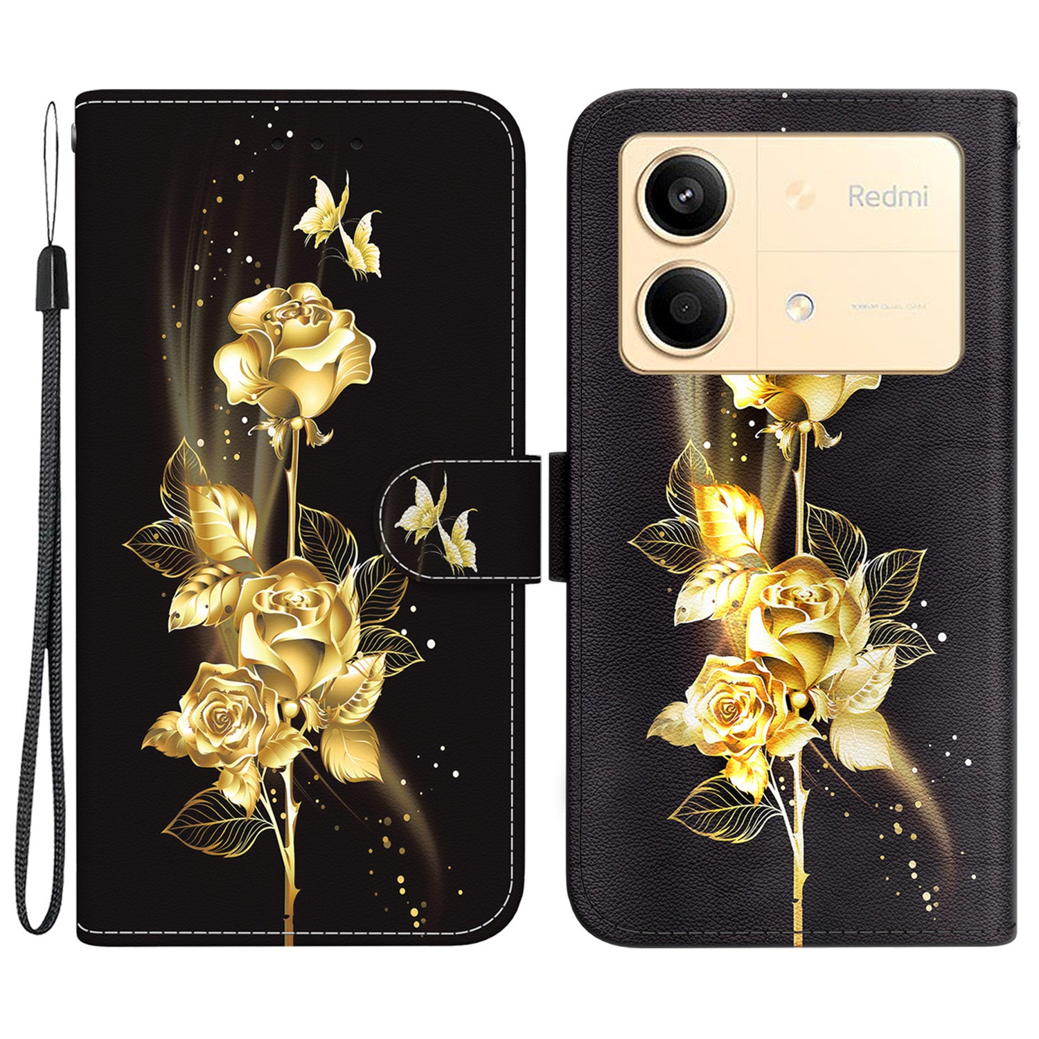 For Xiaomi Redmi Note 13R Pro 5G Magnetic Phone Case Fall Protection Pattern Printing Cover