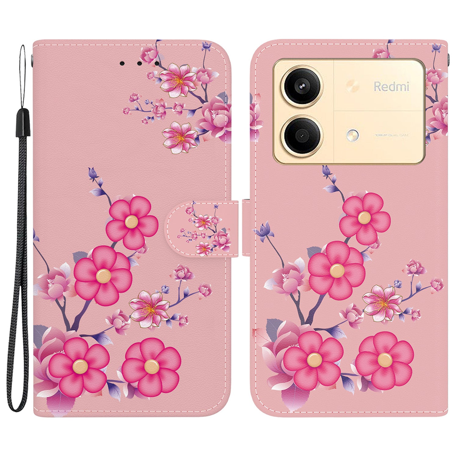 For Xiaomi Redmi Note 13R Pro 5G Magnetic Phone Case Fall Protection Pattern Printing Cover