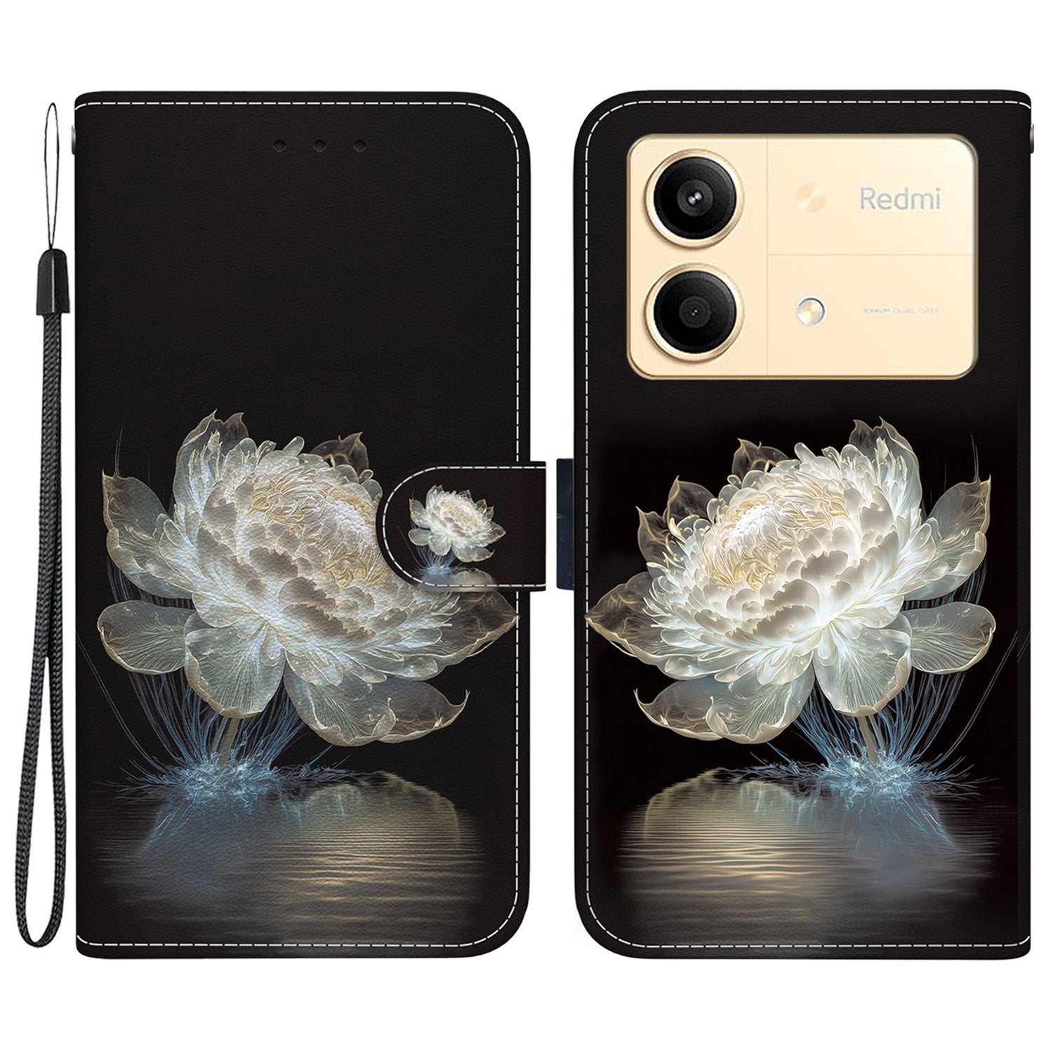 For Xiaomi Redmi Note 13R Pro 5G Magnetic Phone Case Fall Protection Pattern Printing Cover