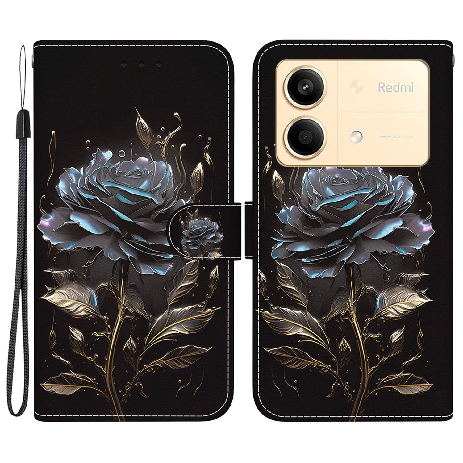 For Xiaomi Redmi Note 13R Pro 5G Magnetic Phone Case Fall Protection Pattern Printing Cover