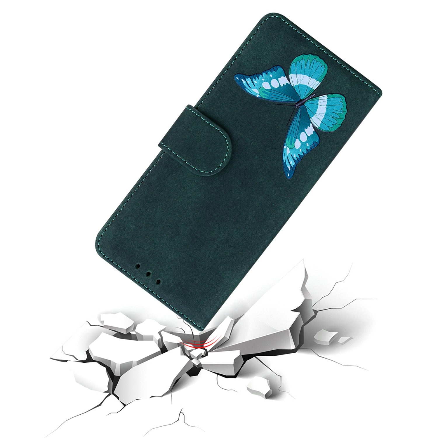 For Xiaomi Redmi Note 13R Pro 5G Case Butterfly Printing Wallet Style Phone Cover