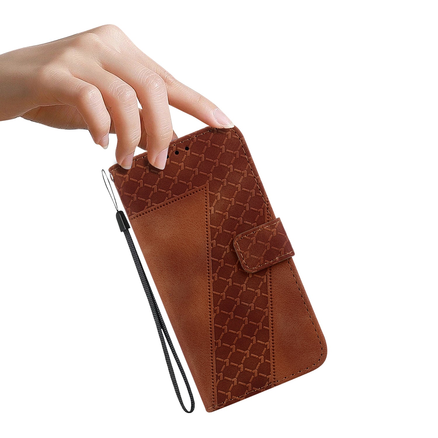 For Xiaomi Redmi Note 13R Pro 5G Case 7-Shape Pattern Wallet Phone Protector with Hand Strap