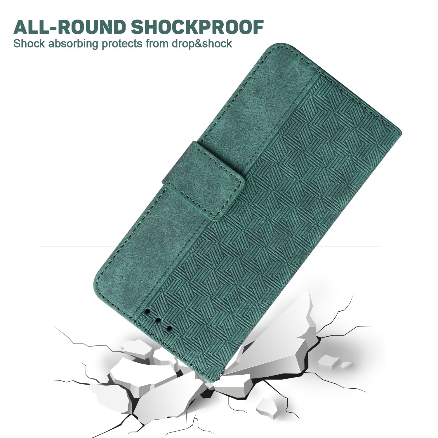 For Xiaomi Redmi Note 13R Pro 5G Case 3D Geometry Leather+TPU Mobile Phone Cover
